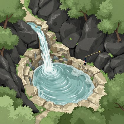 falls pool and spray ring plan